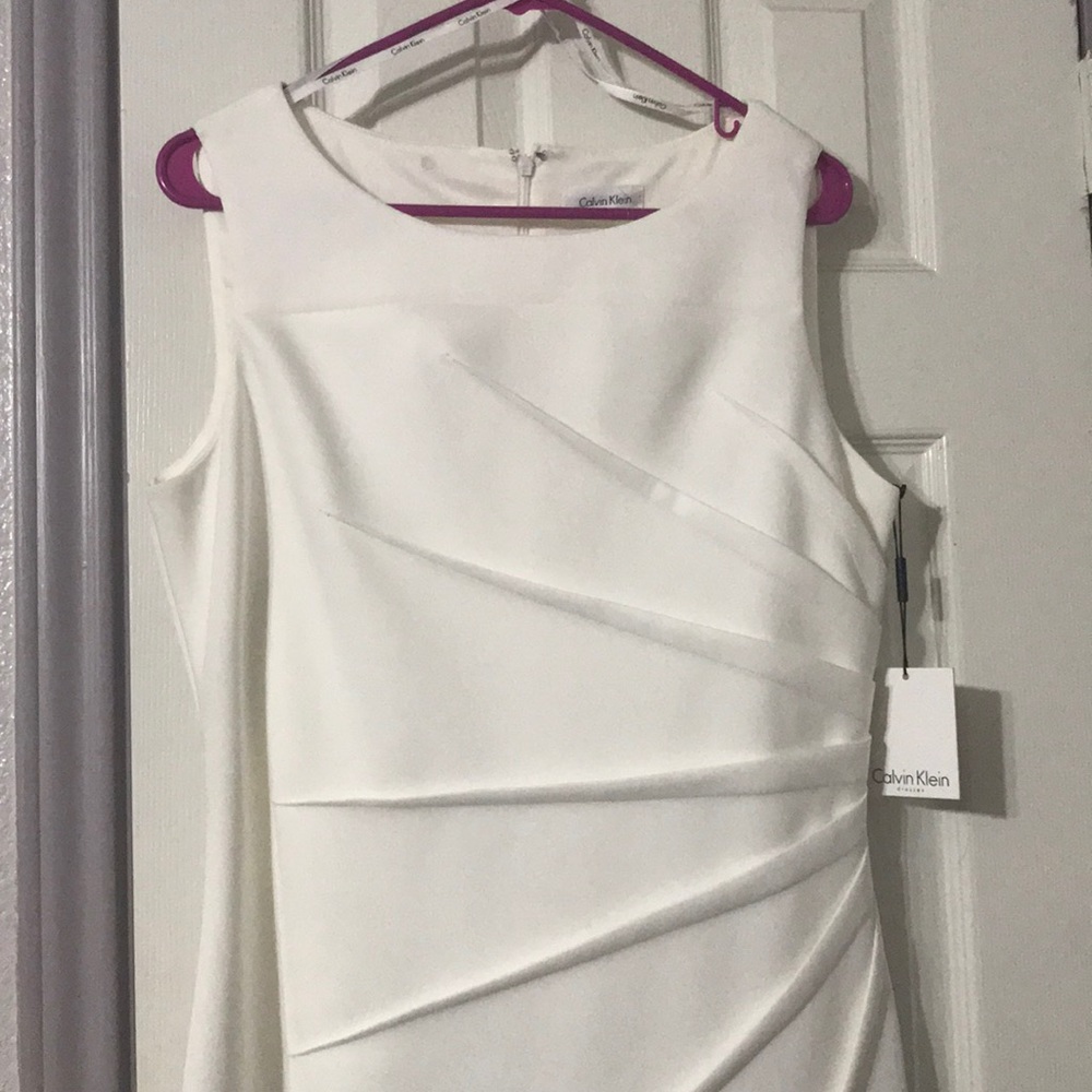White Calvin Klein dress